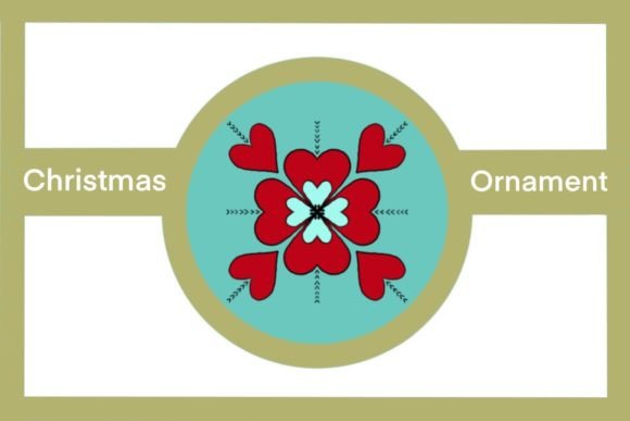 Blue Round Christmas Ornament: A Crafter's Review of Festive Illustrations