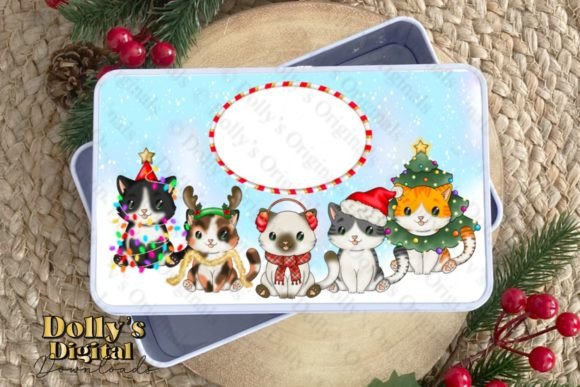 Christmas Cats Tin Design: A Review for Illustrations
