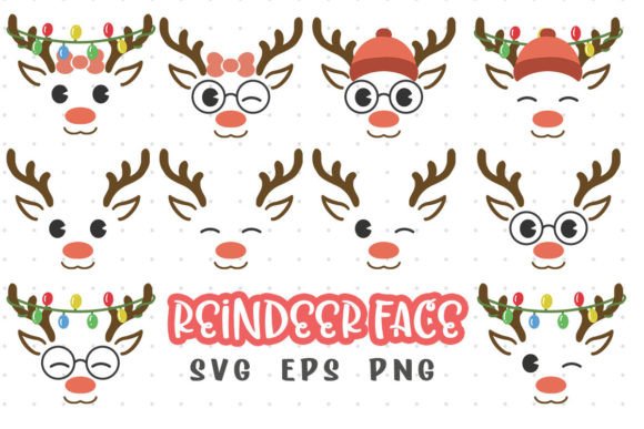 Christmas Cute Reindeer Face: A Designer's Review of Seasonal Illustrations