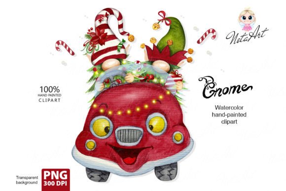Christmas Gnomes, Christmas Trees by Car Illustrations Review