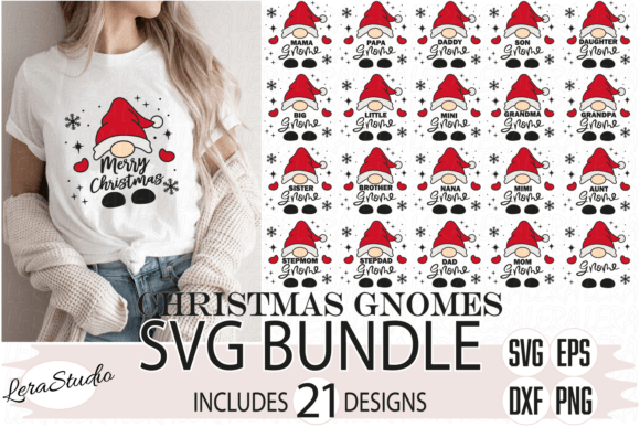 Christmas Gnomes, Gnome Family Illustrations for Branding