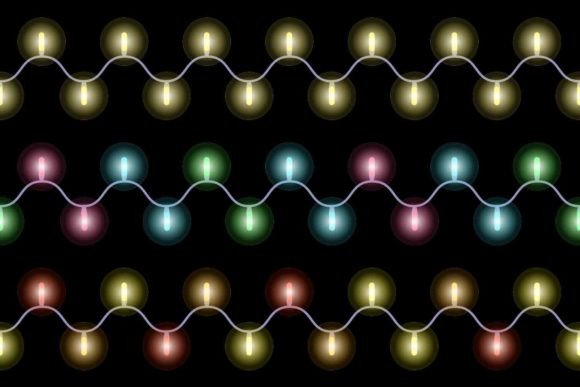 Christmas Lights Pattern Set: Festive Illustrations for Local Brands