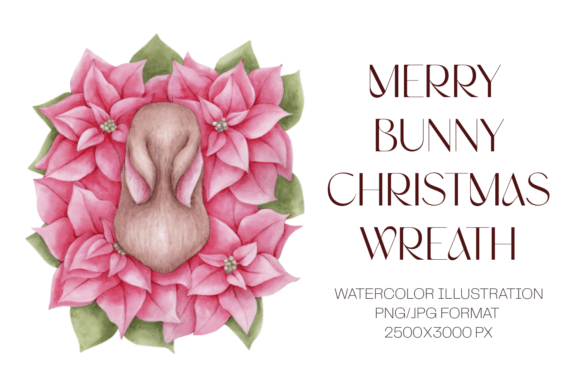 Christmas Sleeping Bunny in Poinsettia: A Review of Illustrations for Branding