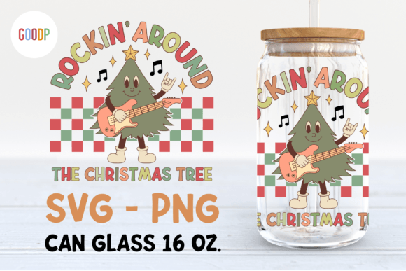 Rockin Around the Christmas Tree Svg: Festive Illustrations for Local Brands