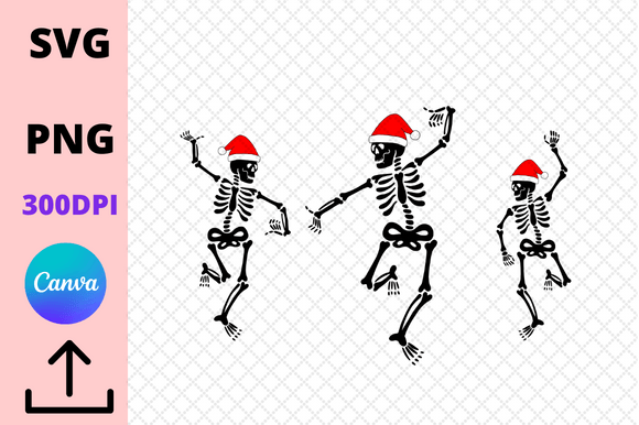 Skeleton Dancing Santa Christmas Illustrations Review