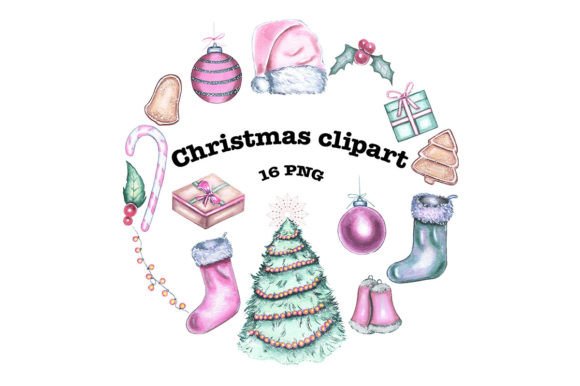Watercolor Christmas Clipart, Winter: The Ultimate Illustrations Asset for Sellers